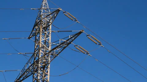 High-voltage electricity tower 스톡 동영상 22515852