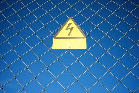 High voltage hazard 스톡 사진