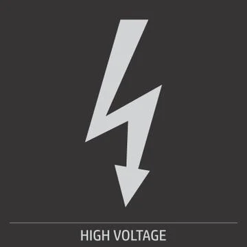 High Voltage icon Stock Illustration