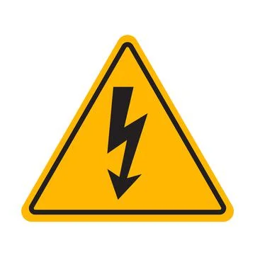 High voltage icon vector for graphic design, logo, website, social media, mob Stock-Illustration
