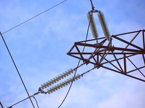 High-voltage line Stock Photos