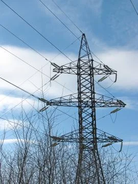 High-voltage line Stock Photos