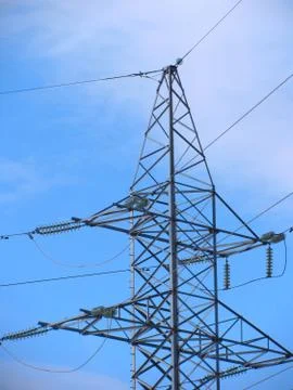 High-voltage line Foto stock