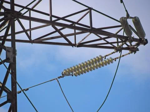 High-voltage line Stock Photos