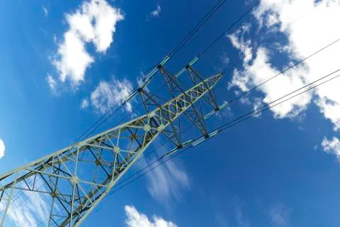 High voltage line Stock Photos