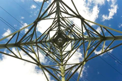 High voltage line Stock Photos