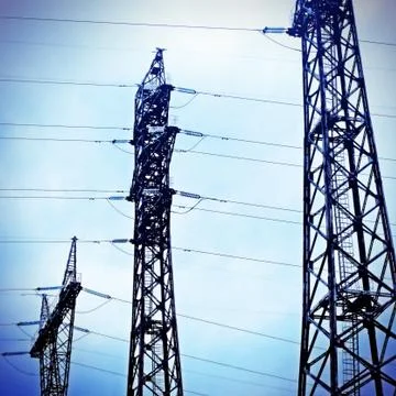 High Voltage Line Stock Photos