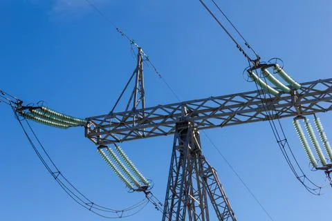 High voltage line 写真素材