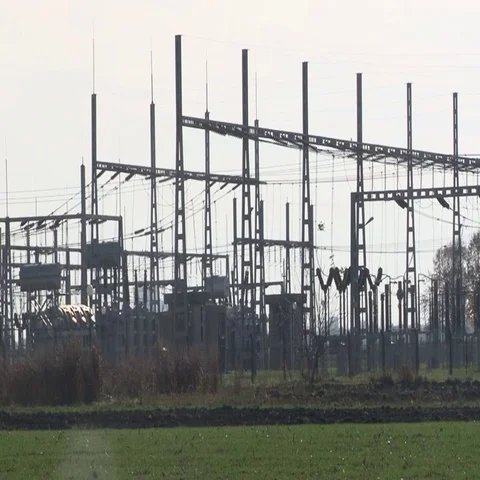 High-voltage lines Vidéo 69517306