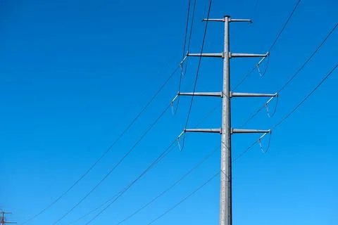 High Voltage Lines Stock Photos