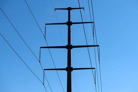 High Voltage Lines Stock Photos