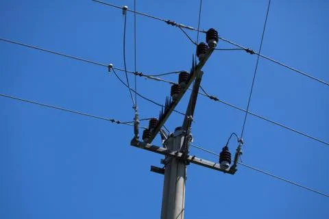 High voltage. Stock Photos