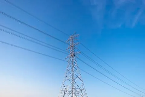 High Voltage Pole Stock Photos