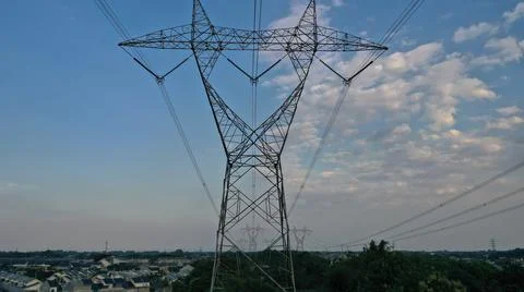 High Voltage Pole Stock Photos