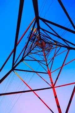 High voltage post Illustrazione stock