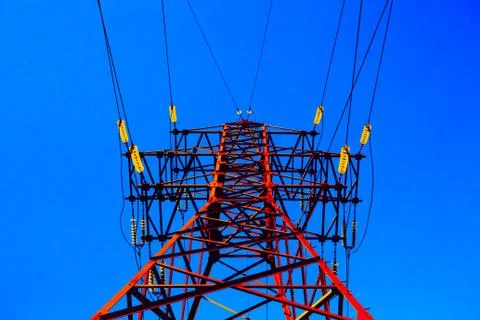 High voltage post Illustrazione stock