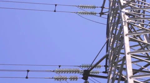 High voltage post or High voltage tower Stock Footage 50159102