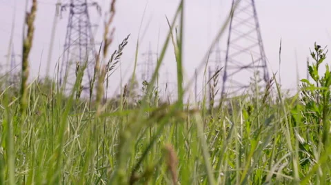 High voltage post or High voltage tower Stock Footage 50209842