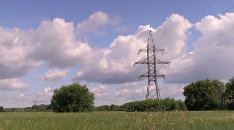 High voltage post or High voltage tower Stock Footage 50211148