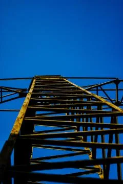 High voltage post or High voltage tower Stock Photos