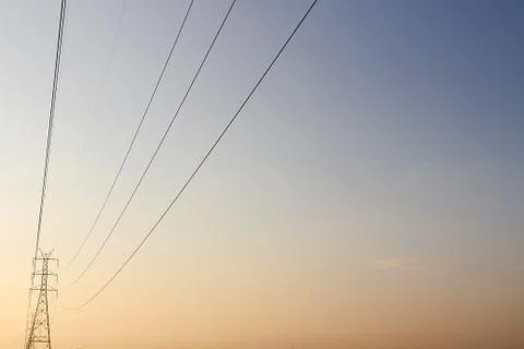 High voltage post Stock Photos