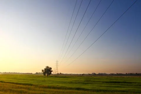 High voltage post Stock Photos