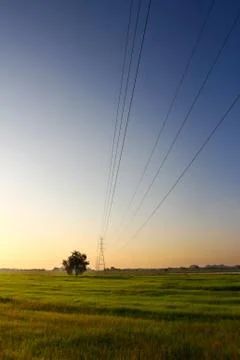 High voltage post Stock Photos