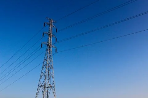 High voltage post Stock Photos