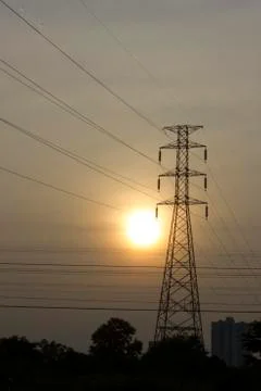 High voltage post Stock-Fotos