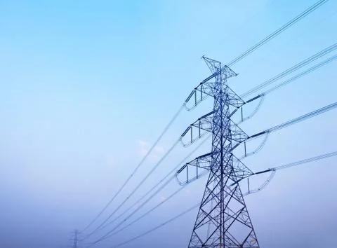 High voltage post Stock Photos