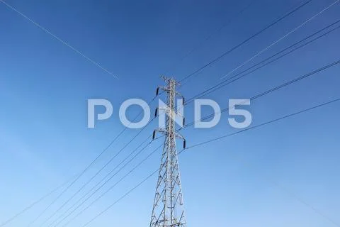 High voltage post Stock Photos