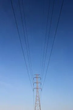 High voltage post Stock Photos
