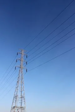 High voltage post Stock Photos
