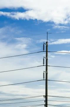 High voltage post 写真素材