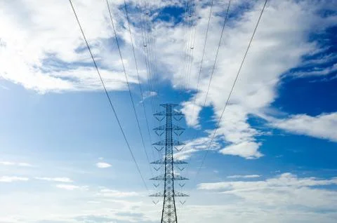 High voltage post Stock-Fotos