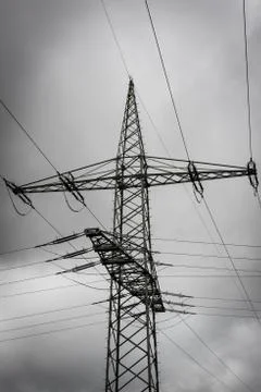 High voltage post Stock Photos