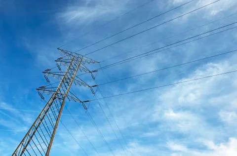 High voltage post. Stock Photos