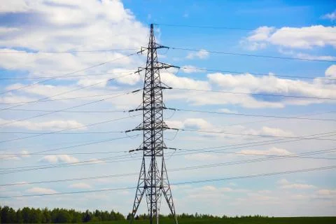 High voltage post Stock Photos