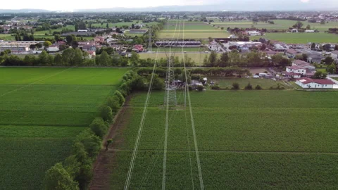 High voltage power line 2 스톡 동영상 154830740