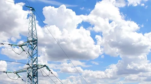 High voltage power line	 Stock Footage 306745893