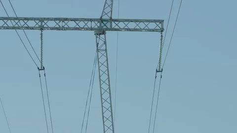 High-voltage power line. Stock Footage 320711483