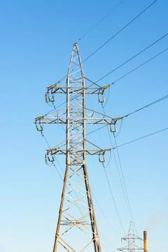 High voltage power line. Stock Photos