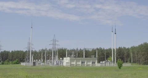 High voltage power lines. Stock Footage 132266783