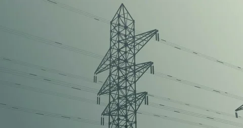 High voltage power lines 動画素材 140646695