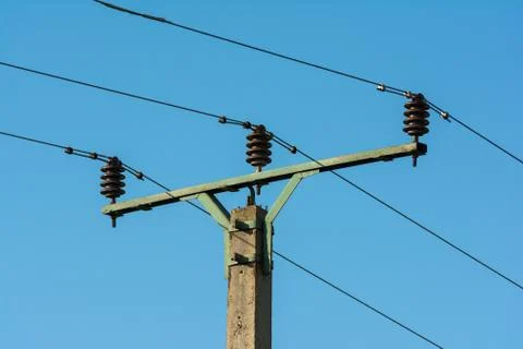 High Voltage Power Lines Stock Photos