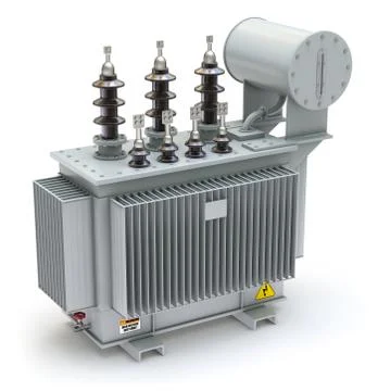 High voltage power transformer Stock Illustration