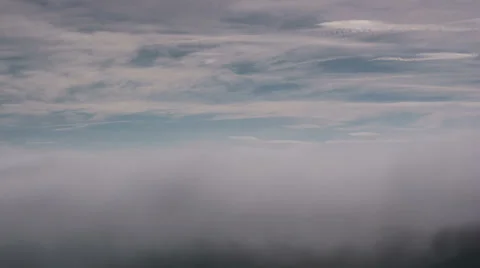 High voltage powerlines fog time lapse HD Stock Footage 33893544