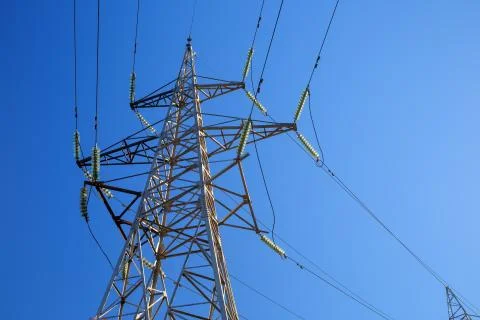 High voltage pylon Stock Photos