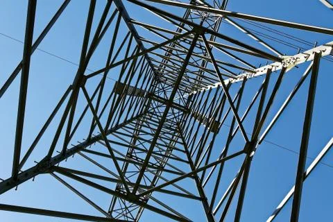 High voltage pylon Stock Photos