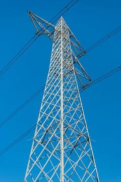 High voltage pylon Stock Photos